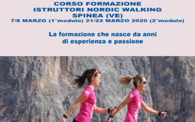 NUOVE DATE DEI CORSI DI FORMAZIONE ISTRUTTORI NORDIC WALKING E PERSONAL TRAINER NORDIC POWER