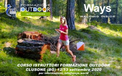 CORSO ISTRUTTORI DI FORMAZIONE OUTDOOR/TEAM BUILDING – CLUSONE (BG) 12/13 SETTEMBRE