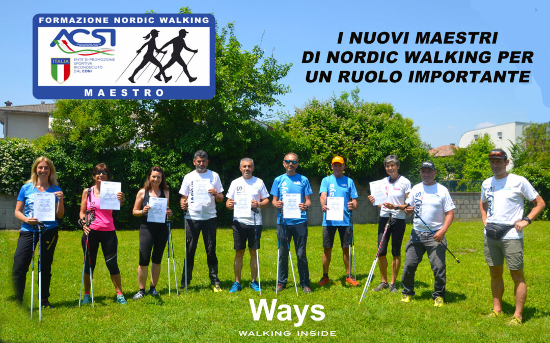 A SPINEA FORMATI I NUOVI MAESTRI DI NORDIC WALKING