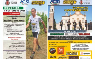 PRIMO CAMPIONATO NAZIONALE ACSI DI NORDIC WALKING E IN CONCOMITANZA CAMMINATA LUDICO MOTORIA – 5 SETTEMBRE A ROBEGANO (VE)