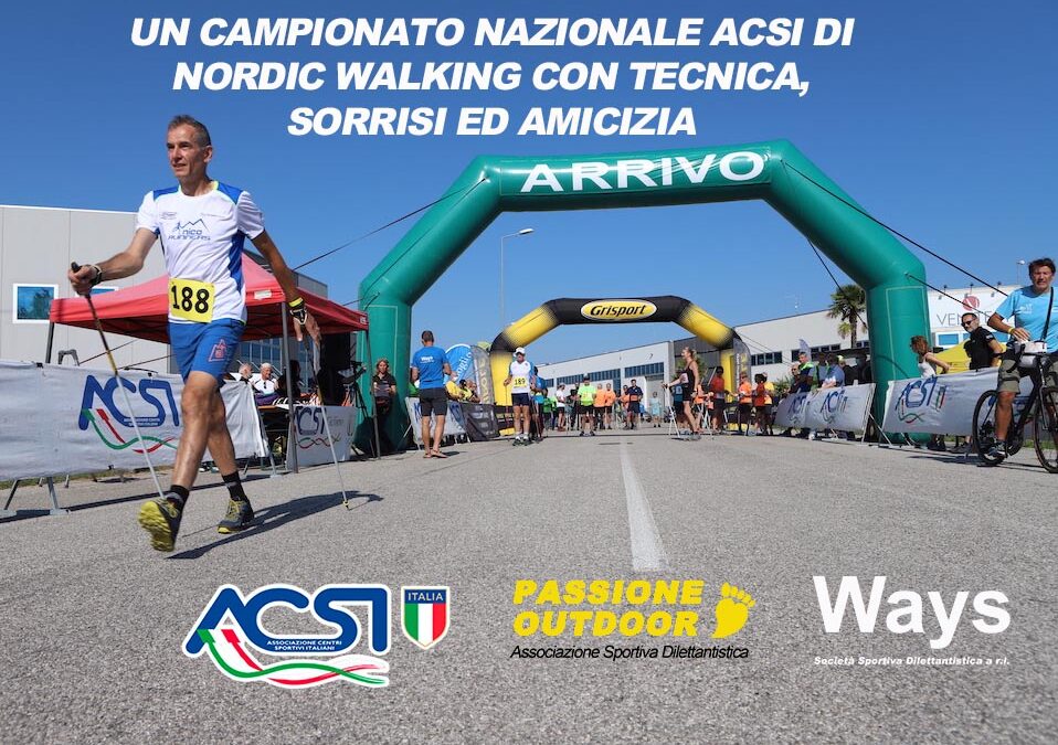 Il 1° Campionato Nazionale Acsi di Nordic Walking a Robegano (VE)