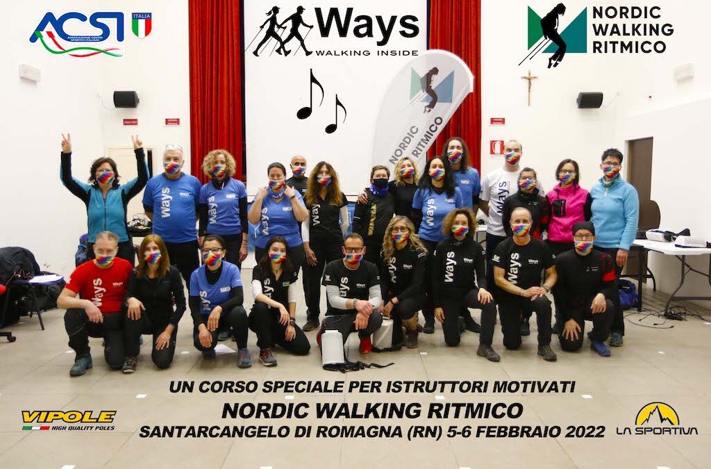 UN CORSO SPECIALE PER ISTRUTTORI MOTIVATI – NORDIC WALKING RITMICO – SANTARCANGELO DI ROMAGNA (RN) 5-6 FEBBRAIO 2022