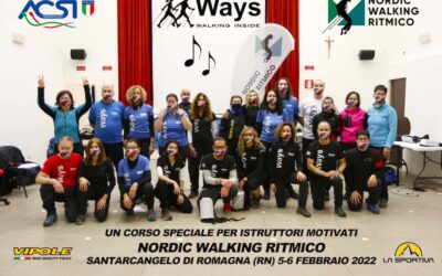 UN CORSO SPECIALE PER ISTRUTTORI MOTIVATI – NORDIC WALKING RITMICO – SANTARCANGELO DI ROMAGNA (RN) 5-6 FEBBRAIO 2022