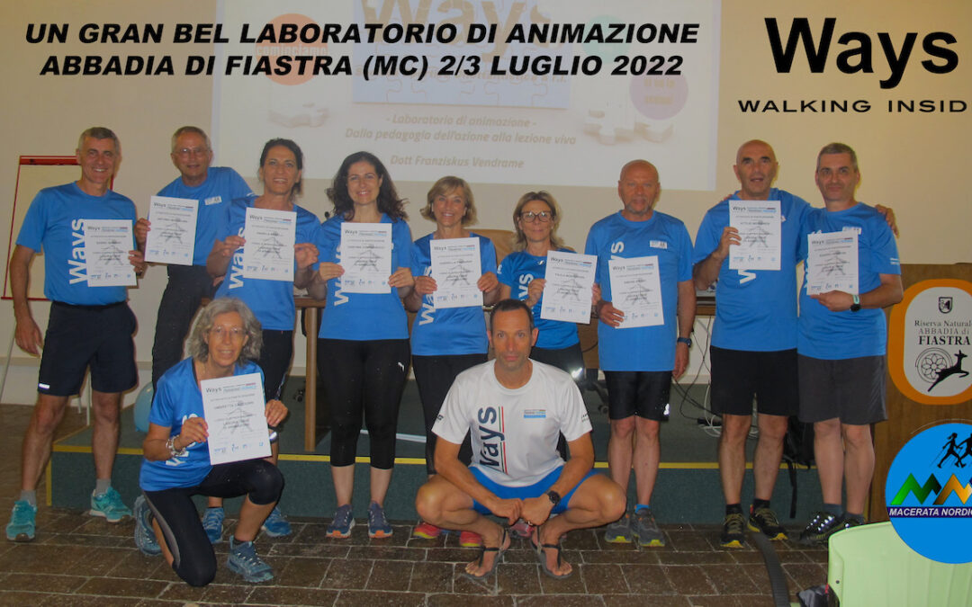 UN GRAN BEL LABORATORIO DI ANIMAZIONE AD ABBADIA DI FIASTRA (MC) – 2/3 LUGLIO 2022