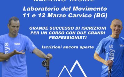 ANTE ISCRIZIONI AL LABORATORIO DEL MOVIMENTO A CARVICO (BG) 11 – 12 MARZO