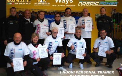 CORSO  POVE DEL GRAPPA -SIAMO A 301 PERSONAL TRAINER DI UN NORDIC POWER IN CONTINUA CRESCITA