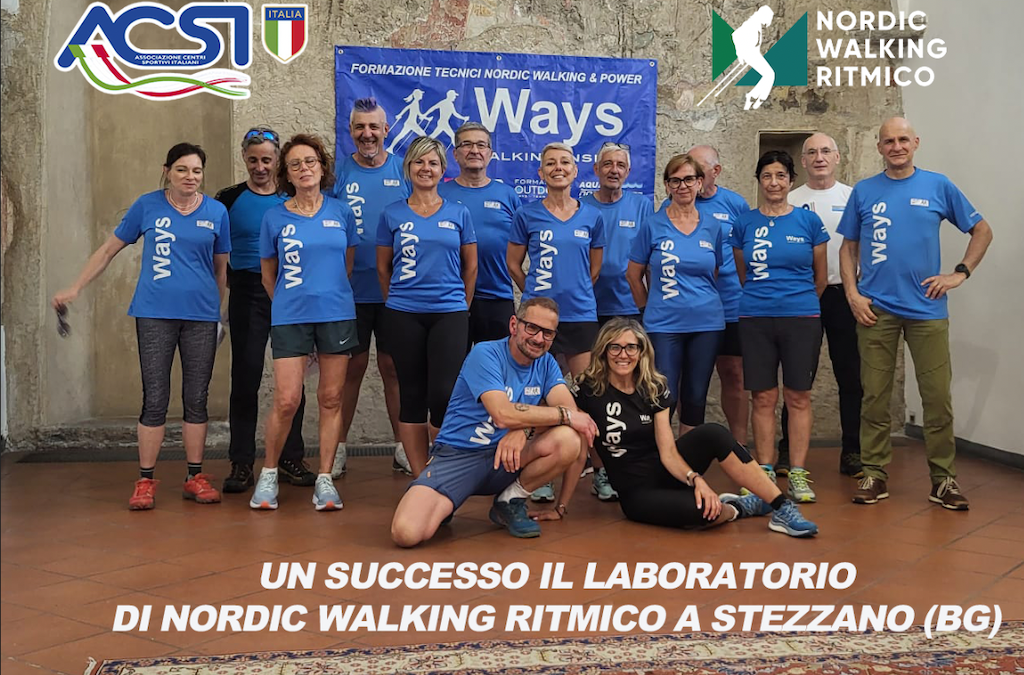 UN SUCCESSO IL LABORATORIO DI NORDIC WALKING RITMICO A STEZZANO (BG)