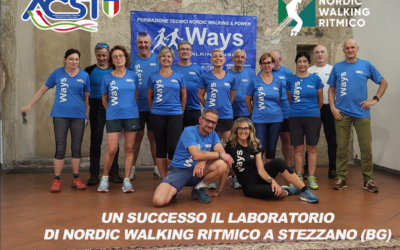 UN SUCCESSO IL LABORATORIO DI NORDIC WALKING RITMICO A STEZZANO (BG)