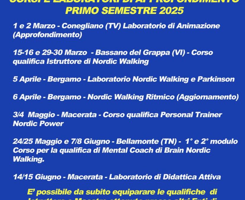 APERTE LE ISCRIZIONI AI CORSI E AI LABORATORI DI APPROFONDIMENTO WAYS – 1° SEMESTRE 2025