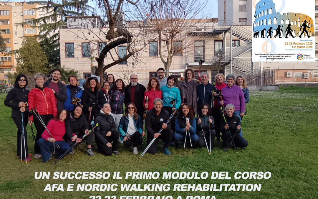 UN SUCCESSO IL PRIMO MODULO DEL CORSO AFA E NORDIC WALKING REHABILITATION – 22/23 FEBBRAIO A ROMA